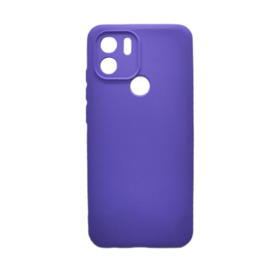 Чехол Silicone Cover с защитой камеры для Xiaomi Poco C51 (фиолетовый)